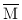 \bar M